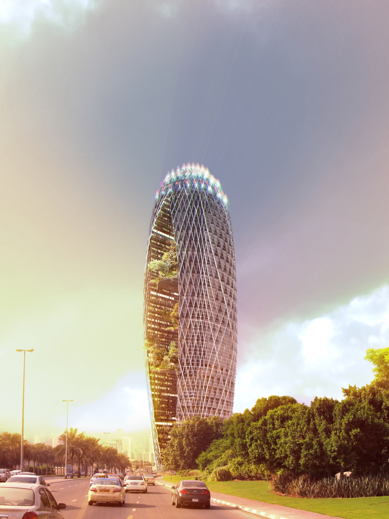 Les Fleurs du Desert 7 Tours Dubai Dragan Architecture Paris 2011